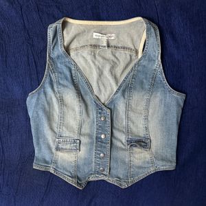 Mango Denim Waistcoat