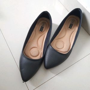 Black Ballerina Shoes UK5 38