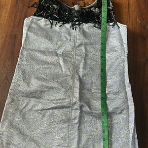 Silver one piece dress for 6-8yrs old girl