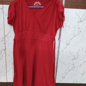 Red Shift Dress