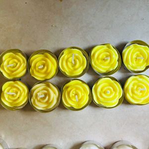 Rose Candles For Diwali