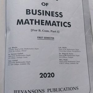 Business Mathematics