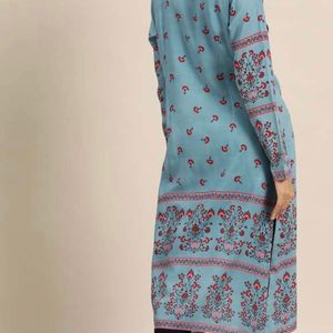 Blue Printed Kurta