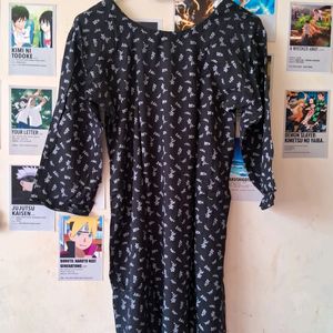 Black Short Kurta