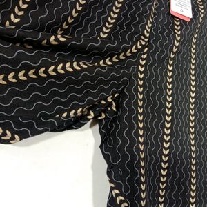 Black Printed Palazzo (Women's)