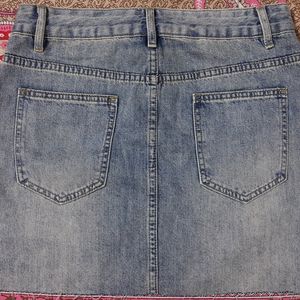 Denim Mini Skirt From Savana