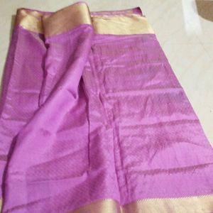 Silk Saree With Jarry