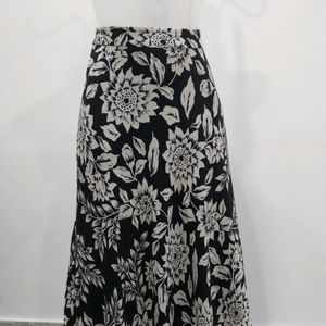 Floral A Line Skirt