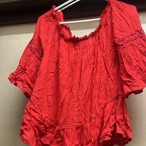 Only Red Party Top