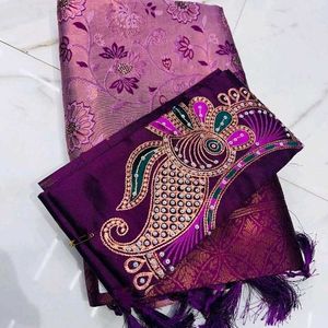 Kupera Silk Saree With Working Blouse