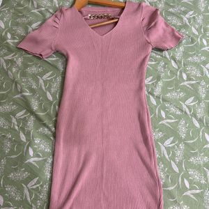 Bodycon Baby Pink Dress
