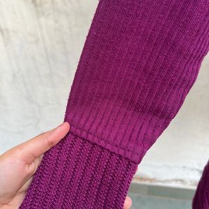 Long Sweater For Women (Purple)