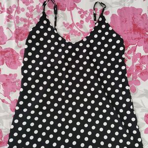 Polka Dot Night suit For Women, 38 Inch