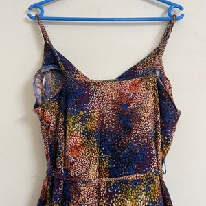 Speckled Multi Colour Viscose Slip Dress