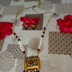 Heavy Jewellery Set 🌟 Rani Haar & Earrings