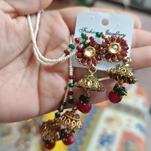 Earrings With Beautiful Latkans