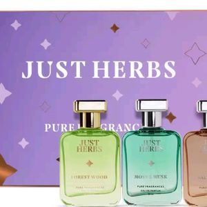 Just Herbs Pure Fragrances Perfume Set Of 3