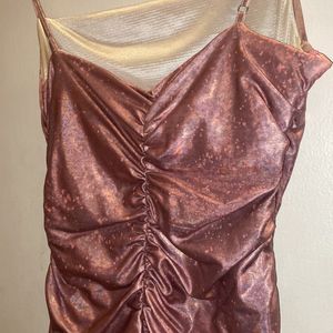 Shein Textured Metallic Dress