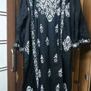 Chikankari Kurta With Straight Pant