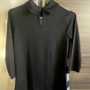 Turtle Neck Black Tshirt