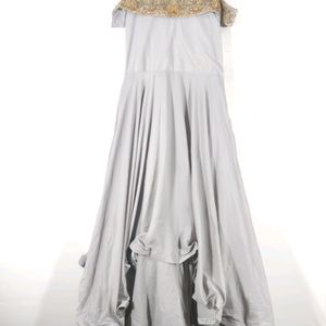 Grey Embroidered Lonk Gown (Women)