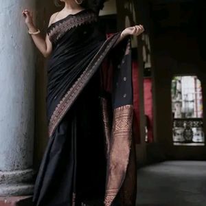 Woven Kanjivaram Art Silk Saree With Blouse