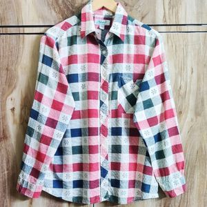 Red Chek Design Shirt Size-42-44