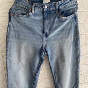 H&m High Waist Straight Fit Jeans