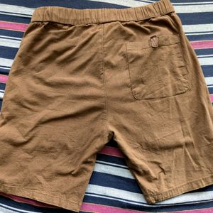 2 Snitch Linen Shorts (Black+Brown) W32