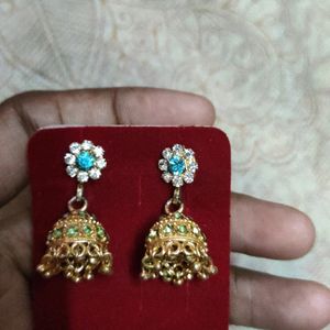 Stylish Blue Jhumka