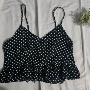 Polka Dot Crop Top