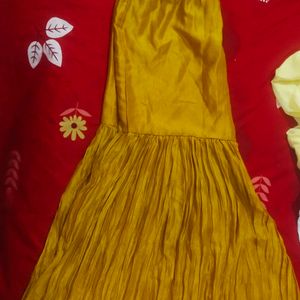 Libas Mustard Yellow Kurta With Sharara And Duptta