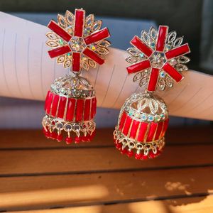 Red Jhumka