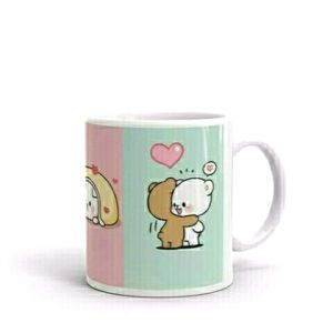 Cute Love Couple Milk Mug Gift