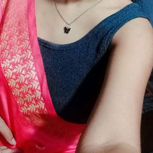 Baby Pink Colour Saree