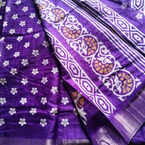 New Purple Colour Saree