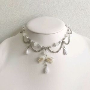 ★ Handmade Pinterest / Coquette/ Y2k Bow Necklace