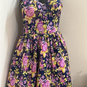 Floral Corset Mini Dress