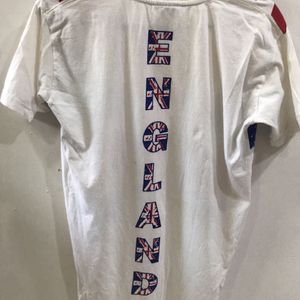 England Flag Print T-shirt For Women