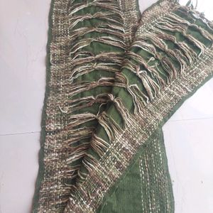 Olive Green Woollen Stole