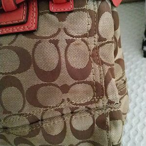 Coach Canvas and Leather Hampton Tote Bag