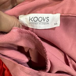 Koovs Pink Culottes/Trousers