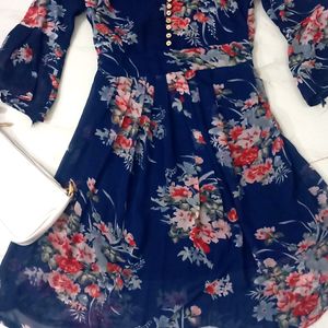 Blue Floral Dress