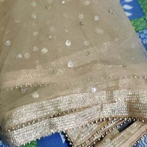 Fancy Golden Dupatta.