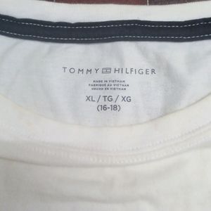 TOMMY HILFIGER Men Full Sleeve Embroidered T Shirt