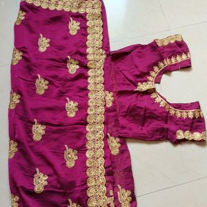 Work Saree With Blouse