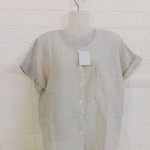 Beige Stripped Shirts