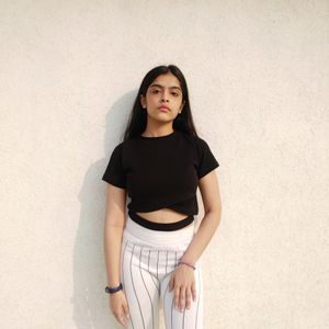 Fancy Black Crop Top