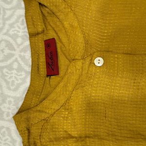 Beautiful Flawless Mustard Kurta