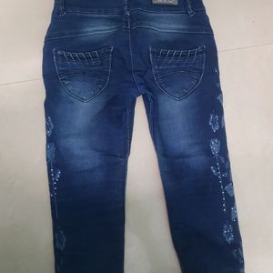 Blue Denim Capri For Girls (Teens/ Women)